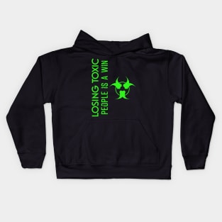 Losing toxic people is a win HCreative ver 3 Kids Hoodie